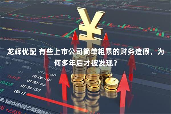龙辉优配 有些上市公司简单粗暴的财务造假，为何多年后才被发现？
